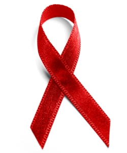 Красная лента - символ борьбы со СПИДОМ